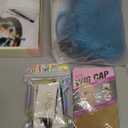 Teal Blue Wig for Women, Teal Blue Wavy Wig Middle Part 26 Inch Blue Wigs Heat Resistant Synthetic Wigs for Daily Party Use