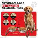 Loving Pets Elevated Dog Bowls Raised Stainless Steel Dog Bowls with Steel Stand Non-Skid, No Spill Feeder for Small, Medium & Large Dogs Easy to Clean, Durable Raised Dog Feeding Station