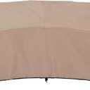 ULTCOVER Waterproof Patio Curved Sofa Sectional Cover for 3-4 Seaters Outdoor Furniture Couch 126"(Back Arc Length) x 82"(Front Arc Length)