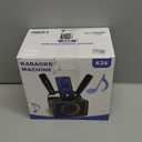 Karaoke Machine,Portable Bluetooth Speaker with 2 Wireless Microphone for Adults & Kids with LED Lights, Karaoke Microphone with PA System Supports USB/TF/AUX,Gift for Party (Pink)