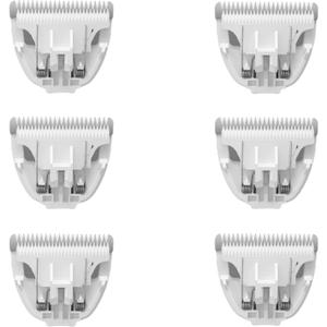 6 Pack Ceramic Blades Replacement for Dog Grooming Clippers, Detachable Pet Clipper Blades for Dogs,Cats Hair Trimming