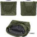 Etercycle Puffer Crescent Shoulder Bag for Women, Small Nylon Quilted Handbags Purses Y2K Cute Puffy Bags Adjustable Strap