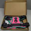 PHOEPET 2019 Upgraded No Pull Dog Harness, Reflective Adjustable Vest, with a Training Handle + 2 Metal Leash Hooks+ 3 Snap Buckles +4 Slide Buckles(L, Pink)
