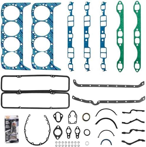 260-1045 Full Engine Gasket Set, 1955-1980 SBC 283 302 307 327 350 V8 Gasket Kit for Chevy C10 C20 Caprice Impala for Buick Century Skylark for Olds
