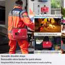 Advanced First Aid Kit, Comprehensive Trauma First Aid Kits with Labelled Compartments for Cars, Home, Office, Backpacking, Camping, Traveling, and Cycling -Upgrade 324 Piece (Max)