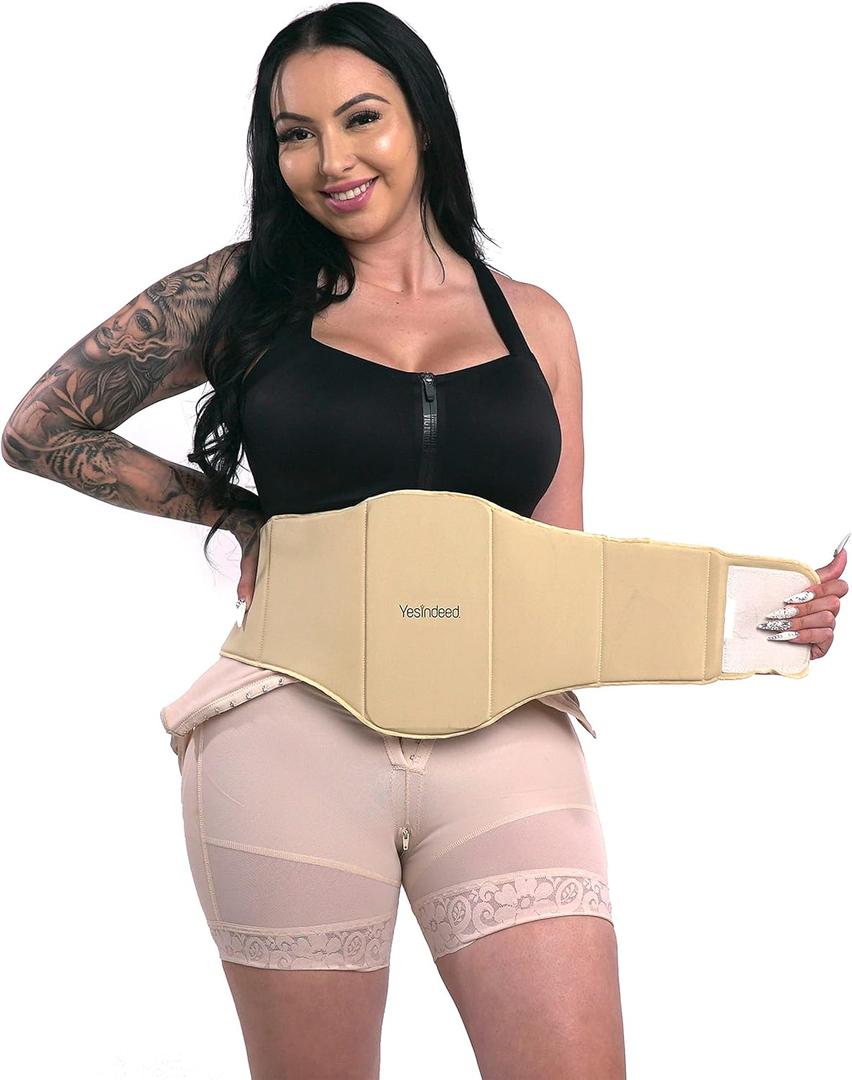 YESINDEED 360 Compression Flattening Ab Lipo Board Post Surgery Foam After Tummy Tuck Tabla Abdominal (Small)