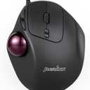 Perixx Perimice-517 Wired Trackball USB Mouse, 7 Button Design, Build-in 1.34 Inch Trackball with Pointing Feature