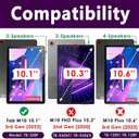 Rugged Case for Lenovo-Tab-M10 (3rd Gen) 10.1" 2022 w/Stylus Holder & 360 Rotating Kickstand, Heavy Duty Hybrid Shock-Proof Cover with Hand/Shoulder Strap TB-328FU/TB-328XU(Black)