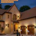 RAYVO Motion Sensor Outdoor Lights 2 Pack, Modern Dusk to Dawn Exterior Lighting Fixtures Up and Down Sconce with Black Finish, Waterproof Wall Mount Lighting for Porch Garage, Bulbs Included