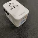 Universal Travel Adapter, International Travel Plug Adapter with 2 USB-C(PD 20W) ＆ 1 USB-A Ports, All in One Portable Adaptor, AC Adapter for USA, UK, EU, AU ＆ 224+ Countries (White) AU A3