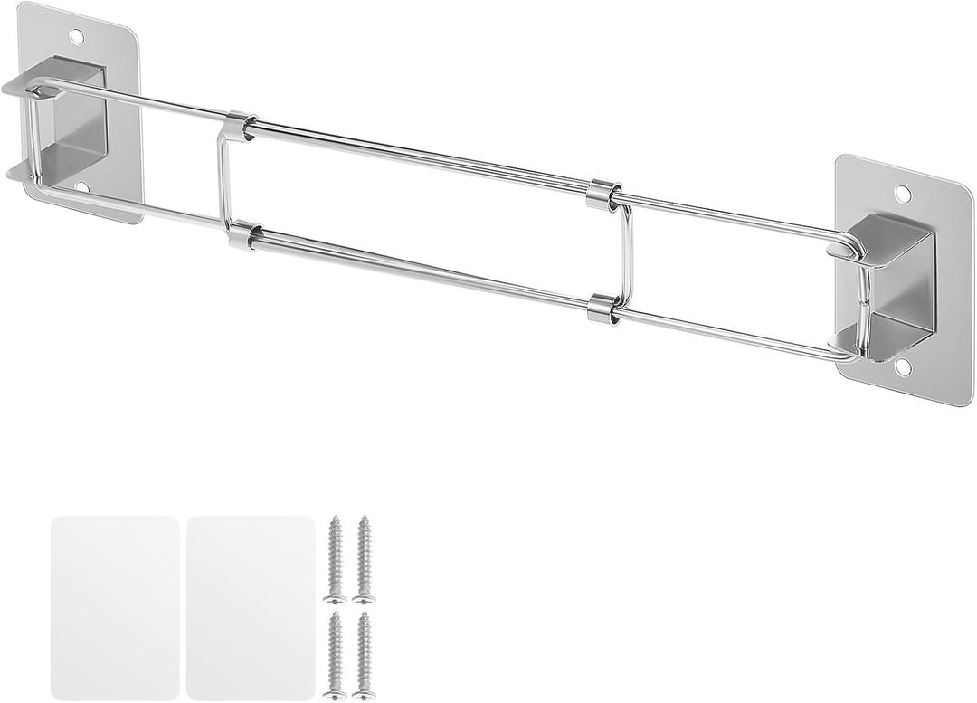 ABOOFAN Rv Shower Corner Storage Bar Adjustable Rod for Bathroom Organization Space-Saving Rv Bathroom Accessories Easy Installation for Toiletries and Essentials