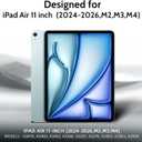 Peslv Privacy Screen Protector for iPad Air 11 Inch (2024-2026, M2 M3 M4), Anti Glare Blue Light Spy Filter Private Cover, High Sensitive Bubble-Free Easy Install Black Security Screen