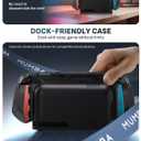 Mumba for Nintendo Switch 2 Case [Blade Series] [Dock Friendly] [Military-Grade Protection] Switch 2 Grip Protective Cover Shell, Quick-Release Joy-Con, Accessories for Switch 2 Controllers (Blue/Red), 7.9 inches