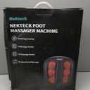 Nekteck Foot Massager with Heat, Shiatsu Heated Electric Kneading Foot Massager Machine for Neuropathy, Plantar Fasciitis, Feet Massage for Pain Relief, Circulation, Ideal Gifts for Man Woman Her Him