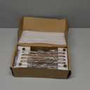 Set of 12, 7 9/16 Inches Center to Center SleekTouch Antique Brass Cabinet Pulls - Contemporary Handles for Kitchen and Bathroom Cabinets Zinc Alloy Made Hardware