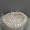 Bloomingville Decorative Hand-Carved Paulownia Wood Bowl, Whitewashed, 10.5 in Diameter, 4.25 in Tall