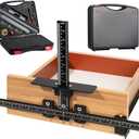 14-Piece Cabinet Hardware Jig Tool Set, Aluminum Alloy Cabinet Handle Template Jig Tool of Drawer Front Knobs, Handles and Pulls, Door