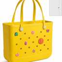 Large Sandproof Waterproof Beach Tote for Women, Travel Gym Pool Bag + Waterproof Pouch, Easy-Clean, Holds Towels Clothes