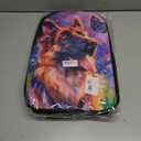 German Shepherd Backpack for School Girls 7th Grade with Lunch Box Dog Bookbag for Kids 8-12/10-12/12-14 Butterfly Middle School Bag Lunchbox Pencil Case Set Children Book Bag Lunch Bag