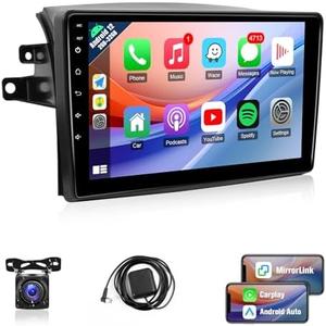 Naifay Android Car Radio for Toyota Sienna 2004 2005 2006 2007 2008 2009 2010 with Wireless CarPlay Android Auto, 2+32G 9inch IPS Touch Screen Car Stereo for Toyota Sienna Bluetooth FM GPS WiFi SWC