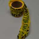 NUOBESTY Barricade Tape,1.9 inch X 82 ft Yellow DO NOT Enter Printed Barrier Safety Tape