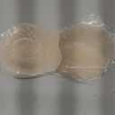 Zacca Sticky Bra for Women, Adhesive Bra Push Up Invisible Breast Lift Pads for Backless Strapless Wedding Dress (Large, Creme)