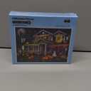 Christmas Puzzles for Adults 1000 Pieces - Christmas Eve Town Puzzle Theme Jigsaw Puzzle for Family & Teens