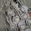 100FT Permanent Outdoor RGB Lights - Waterproof Smart LED Eaves Lights with App/Remote Control, Music Sync & DIY Scenes, Perfect for Christmas, Halloween, Parties & Daily Decor, Ideal for House Roof