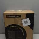 Automatic Gravity Pet Feeder, 1.8 Gallons*2 Dog Feeder and Water Dispenser Set, 2-in-1 Automatic 100% BPA-Free Feeder and Stainless Steel Water Dispenser for Dogs, Cats, Rabbits, Puppies (Black)