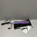 Thermal Brush 1 Inch for Short Hair, Anti-Scald & No Falling Off Flexible Silicone Bristles Heated Round Brush, Ceramic Tourmaline Styling Brush, 5 Temperatures Curling Brush, Dual Voltage