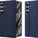 Compatible with Samsung Galaxy Z Fold 7 Case with Stand Built-in Screen Protector, Hinge Protective Case Full-Body Shockproof Protective Phone Case Compatible with Galaxy Z Fold 7 (Blue)