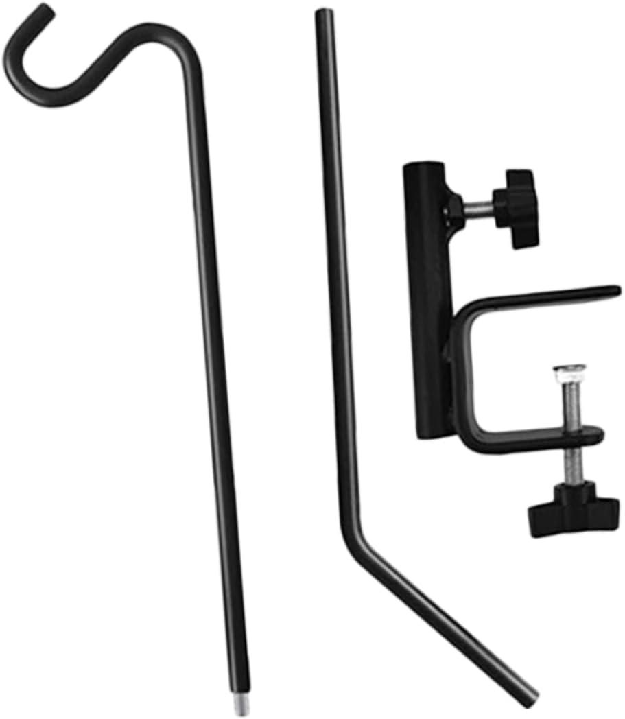 Outdoor Heavy Duty Deck Rail Bird Feeder Hanger Hook Adjustable Shepherd Hook for Plants Bird Feeders and Outdoor Use Supports Significant Weight for Versatile Hanging