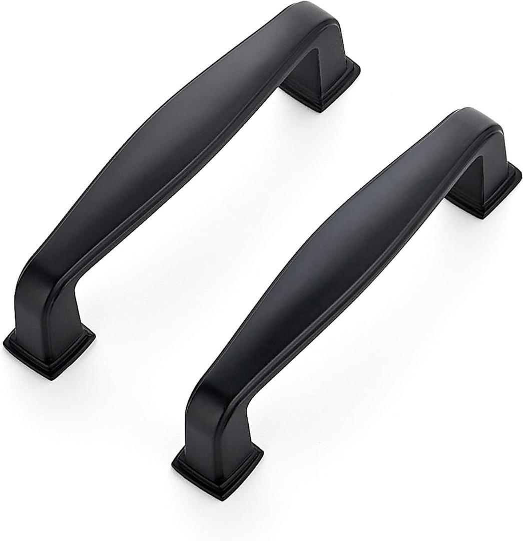 Ravinte 30 Pack Solid 3 Inch Kitchen Cabinet Handles Matte Black Cabinet Pulls Black Drawer Pulls Kitchen Hardware Handles for Cupboard Drawer (Black)