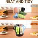 Water Bottle Organizer for Cabinet for Stanley 40 oz Rotatable Tumbler 0rganizer with 6 SlotsVertical Bottle Holder for Home Countertop for Stanley & Others' Large Tumbler Organization