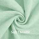 FUTEI Pack of 2 Chenille Throw Pillow Covers 12x20 Inch, Aqua