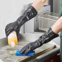 Showa 3415 14" Black Neoprene Rough Grip Glove - Medium - Pair - 12/Pack