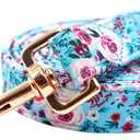 Elegant little tail Dog Leash Summer Dog Leashes with Soft Handle Durable Pet Leashes Trainning Dog Leash for Small Medium Large Dogs (Medium (Pack of 1), Blue Flower)