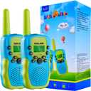 Walkie Talkies for Kids Toys for Boys Girls 4-6, 3 Miles Range Walkie Talkie to Camping, Outdoor 4 Year Old Girl Birthday Gifts for 3 4 5 6 7 Year Old Boy Girl Gifts Age 6-8 (Blue-Green)