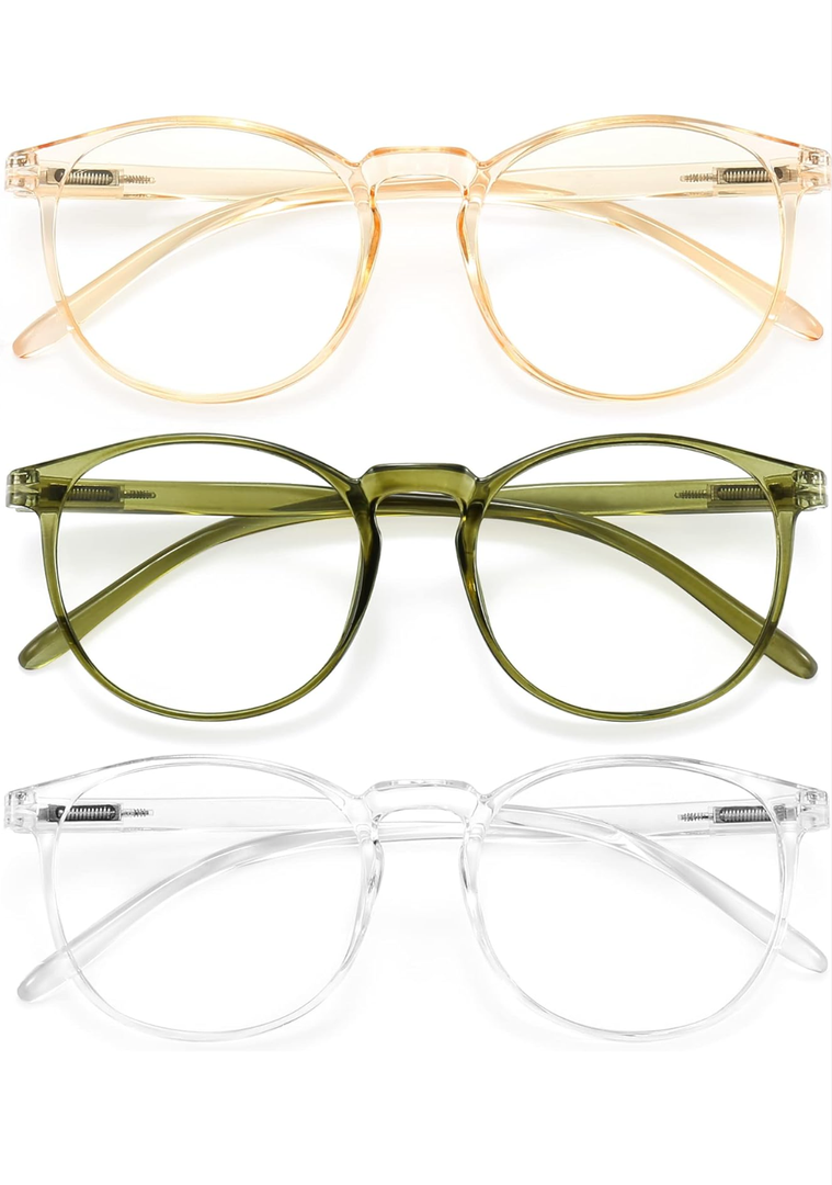 IBOANN Iconic Blue Light Glasses for Woman - Computer Glasses 99% Blue Light Blocking - Anti Eyestrain & UV Glare Protection