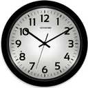 Glow in the Dark Wall Clock for Bedroom, 13 Inch Night Light Wall Clocks Battery Operated Silent Non Ticking Wall Clock with Night Light, Modern Wall Clocks for Living Room, Easy to Read