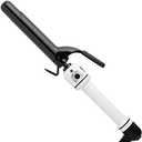 HOT TOOLS Pro Artist Nano Ceramic Curling Iron/Wand | For Smooth, Shiny Hair (1” in) Black/White