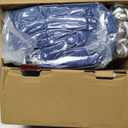 Homemate Heated Blanket Electric Throw - 50"x60" Heating Blanket Throw 1/2/4/6/8 Hours Auto-Off 10 Heat Level Over-Heat Protection Flannel Sherpa ETL Certification (02 - Navy Blue)