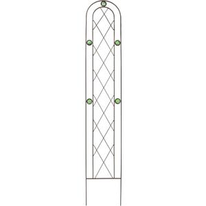 Arcadia Garden Products TR02 Arched Garden Trellis, 5' x 10", Black