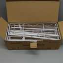 SWTYMIKI Over Door Hat Organizer - 5 Tier Wall Mounted Hat Rack with 4 Adjustable Metal Basket and 3 Hooks, Hanging Baseball Cap Organizer Storage Holds up to 49 Caps for Door, Bedroom, Closet (white)