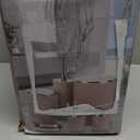 Boperzi Bathroom Accessory Set 8 PC: Bathroom Accessories Set with Trash Can, Lotion Dispenser, Soap Dish, Toothbrush Cup, Toilet Brush, Adhesive Hooks - Bathroom Decor Kit, Beige Bathroom Set Complete