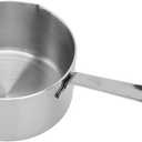 Stainless Steel Mini Sauce Pan, 500ML Small Saucepan Sauce Cup Sauce Pot with Long Handle for Banquet Chocolate Melting Coffee(500ML)