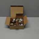 BESTTEN Keyed Same Exterior Door Knob and Single Cylinder Deadbolt Combo Set, Keyed Alike Entry Door Knobs with Lock and Keys for Entrance and Front Door, Satin Nickel 1 PK Deadbolt Lockset