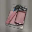 for Mazda Key Fob Cover with Keychain Key Case Key Shell 360 Degree Full Protection Compatible with 2019-2025 Mazda 3, Mazda 3 Hatchback, 2020-2025 Mazda CX-5, CX-30, CX-9-Chalk Pink