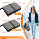 FASTMOMENT Airplane Seat Cushion Portable Travel Cushion for Comfort Foldable Stadium Pad with Breathable Fabric Seat Pad Perfect for Long Flights, Office, Bleacher, Camping