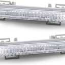 Fog Light Daytime Running Light DRL Compatible with C250 C300 C350 E350 E400 E550 E63 AMG SLK250 SLK300 SLK350 2012-2014 Fog Lamp Driver and Passenger Side 2049068900 A2049068900 (Left+Right)